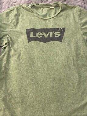 Levi's Men's Sage Green Logo Crew Tee
